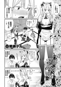 ネコミミ彼女と二穴H　[朝峰テル] ネコメイドとツンデレ彼女 (BAVEL 2022.5)